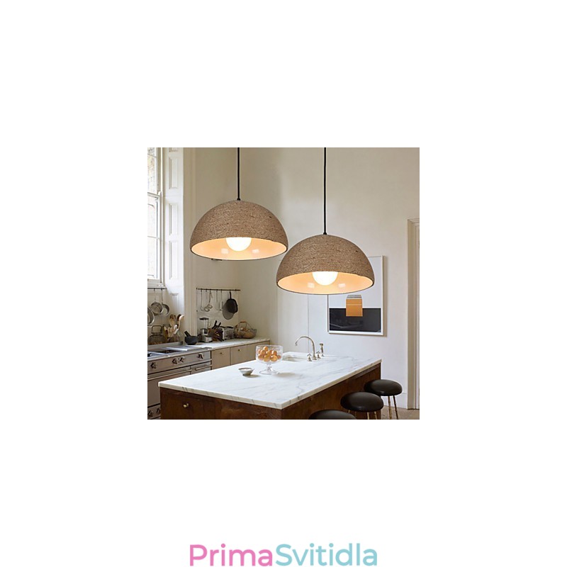 30*Obnovte starověké způsoby Severské myšlenky Půlkruhový komín Ruční konopné lano Droplight