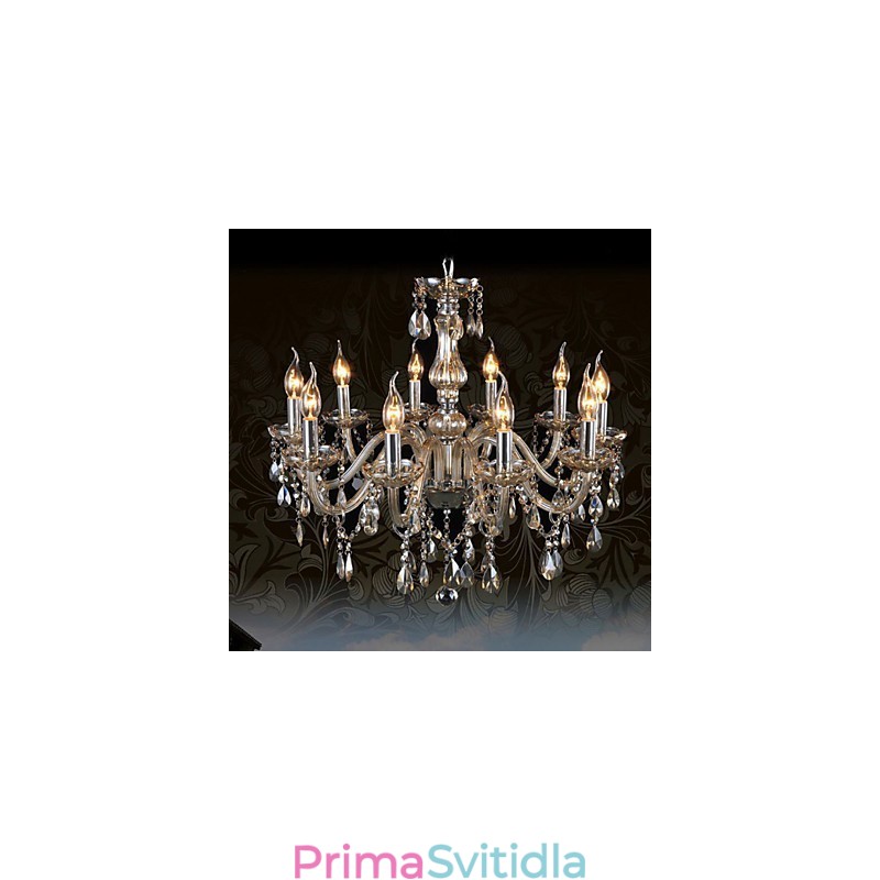 10 světel Luxusní křišťálový lustr Cognac Color K9 Crystal Lustr
