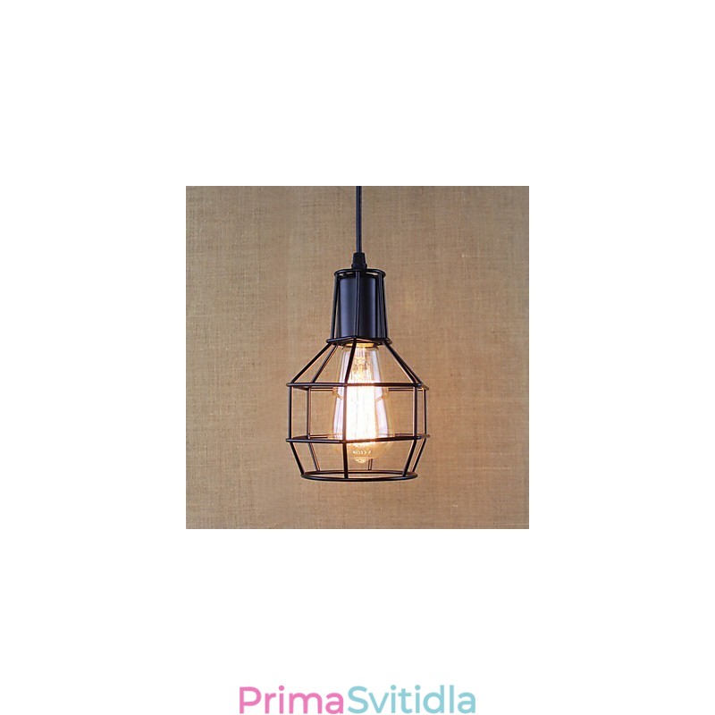 Závěsná svítidla tradiční klasické vintage retro venkovská garáž kovová