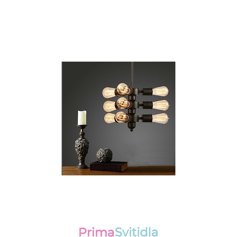 Edison Retro světelný lustr