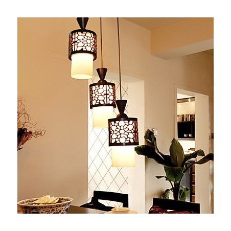 Moderní čínský klasický buben z masivního dřeva Creative Single Head Droplight Lamp Light Moderní čínský klasický buben z masivního dřeva Creative Single Head Droplight Lamp Light
