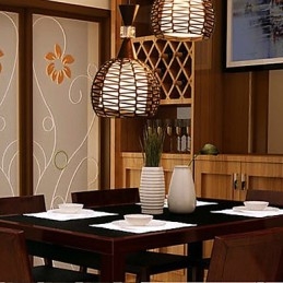Venkovské Cany Art Weaving Klasické smluvní Droplight Lamp Light