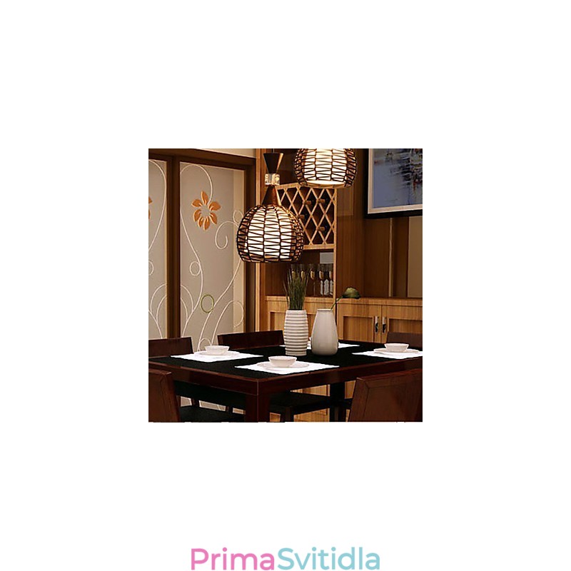 Venkovské Cany Art Weaving Klasické smluvní Droplight Lamp Light