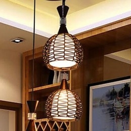 Venkovské Cany Art Weaving Klasické smluvní Droplight Lamp Light