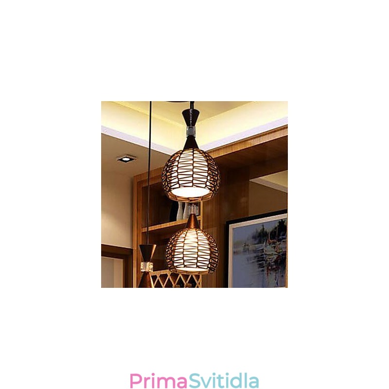 Venkovské Cany Art Weaving Klasické smluvní Droplight Lamp Light
