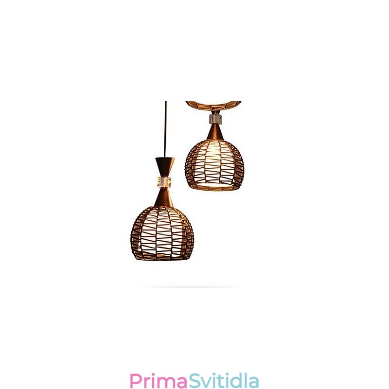 Venkovské Cany Art Weaving Klasické smluvní Droplight Lamp Light