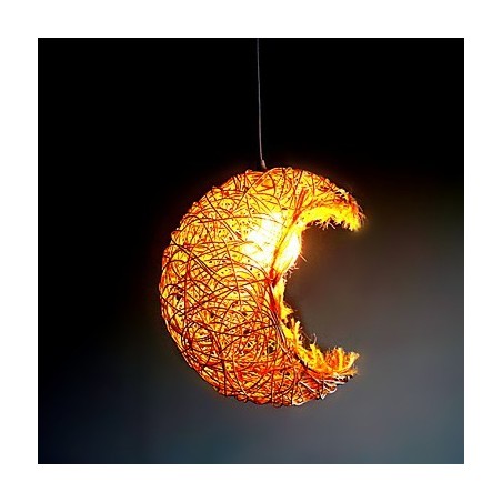 Moderní Rural Cany Art tkaná ratanová jednohlavá kapací lampa Moderní Rural Cany Art tkaná ratanová jednohlavá kapací lampa