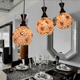 Válcový skleněný přímý buben s jednou hlavou Jednoduché kapkové osvětlení lampy