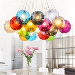 Creative The Nordic Color Restoring Ancient Ways Skleněná mísa se zlatými rybkami Světlo Creative Droplight Lamp