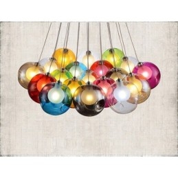 Creative The Nordic Color Restoring Ancient Ways Skleněná mísa se zlatými rybkami Světlo Creative Droplight Lamp