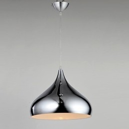 Moderní moderní mini stylové závěsné svítidlo z chromového kovu