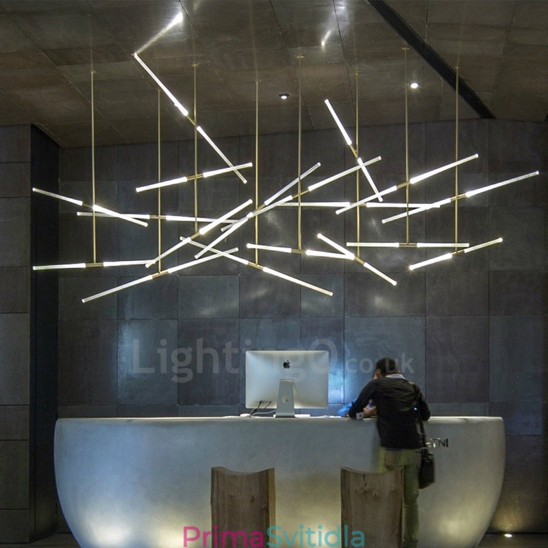 Moderní současná lustrová lampa Lampa zdobí závěsnou lampu