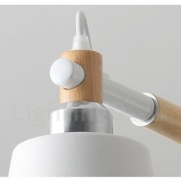 Moderní současná dřevěná lustrová lampa 6