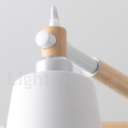 Moderní současná dřevěná lustrová lampa 6