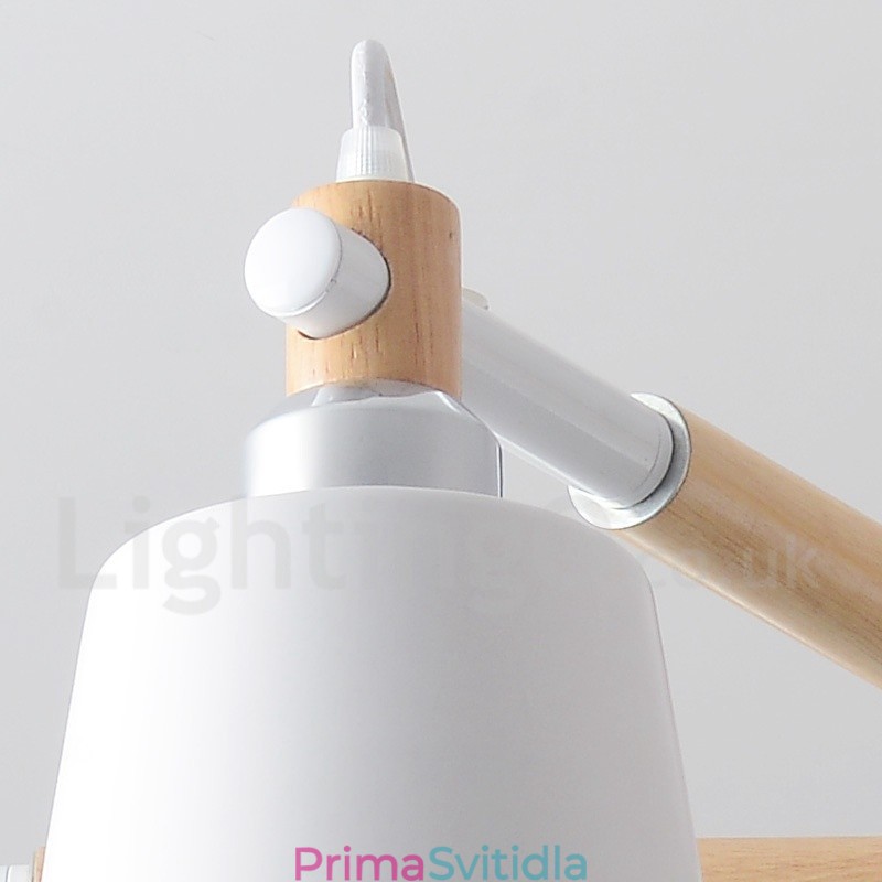 Moderní současná dřevěná lustrová lampa 6