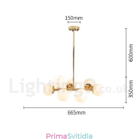 8 Lehký moderní současný lustr se skleněným stínidlem Light 8 Lehký moderní současný lustr se skleněným stínidlem Light