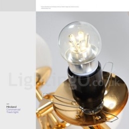 24 Lehký moderní současný lustr se skleněným stínidlem Light