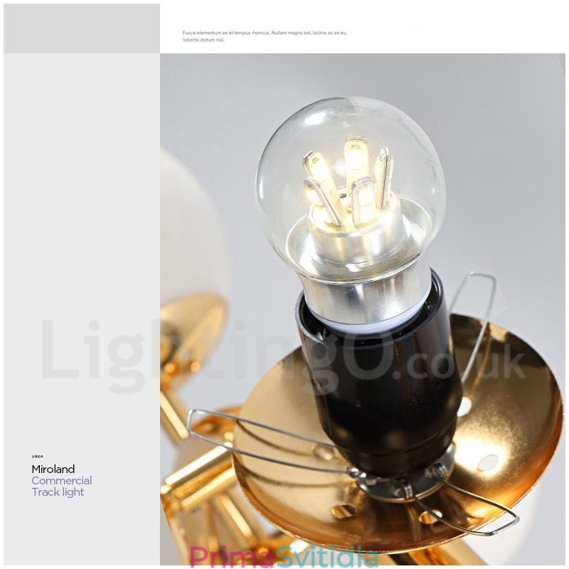 24 Lehký moderní současný lustr se skleněným stínidlem Light