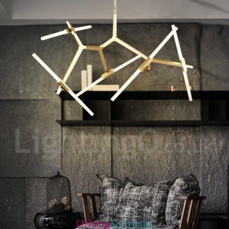 10 lehkých moderních současných lustrových světel (černozlatý) 10 lehkých moderních současných lustrových světel (černozlatý)