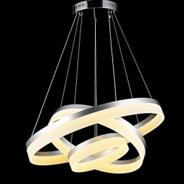 Kulaté závěsné svítidlo Moderní akrylové lampy Osvětlení Luxusní tříkruhová stropní svítidla