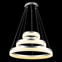 Kulaté závěsné svítidlo Moderní akrylové lampy Osvětlení Luxusní tříkruhová stropní svítidla