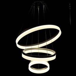 Kulaté závěsné svítidlo Moderní akrylové lampy Osvětlení Luxusní tříkruhová stropní svítidla