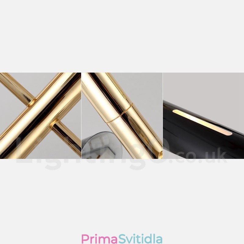 Dvoupatrový moderní současný 4 světelný lustr