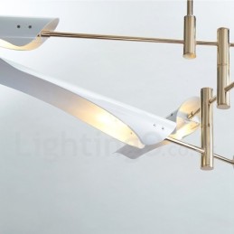 3patrový moderní současný 6 světelný lustr