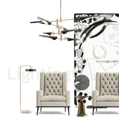 Moderní současný lustr 4 řady 8 Moderní současný lustr 4 řady 8