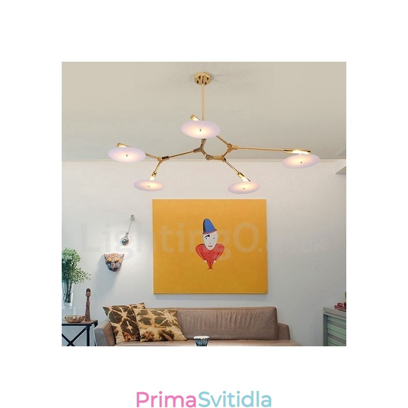 5 Lehká moderní současná lustrová lampa