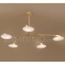 5 Lehká moderní současná lustrová lampa