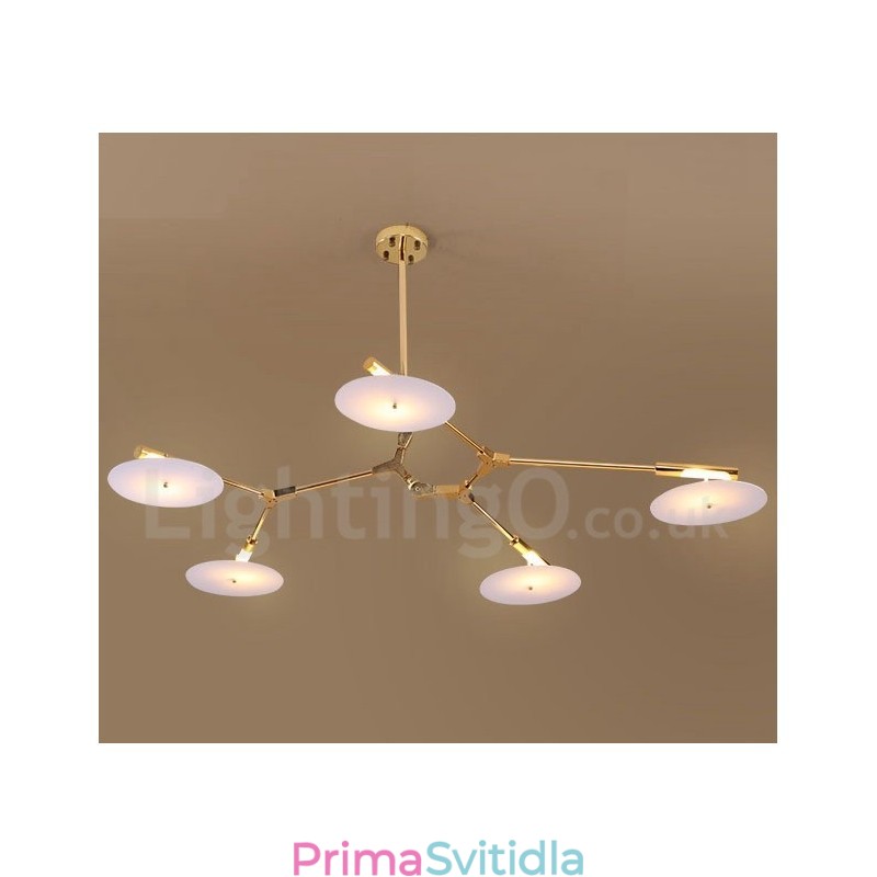 5 Lehká moderní současná lustrová lampa