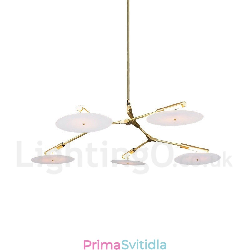 5 Lehká moderní současná lustrová lampa