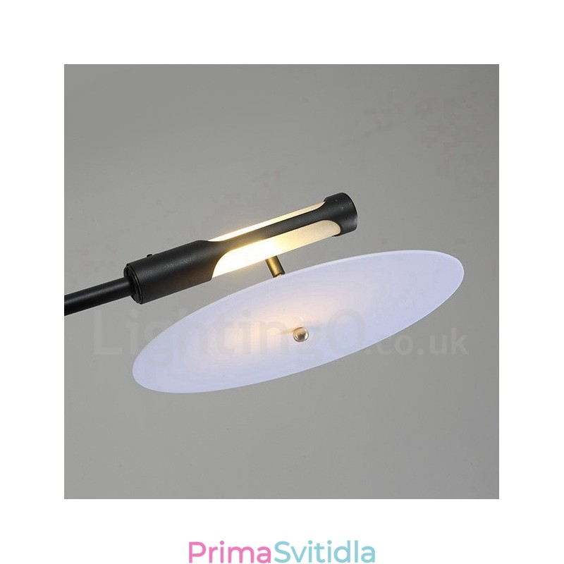 Černá 8 světlá moderní současná lustrová lampa