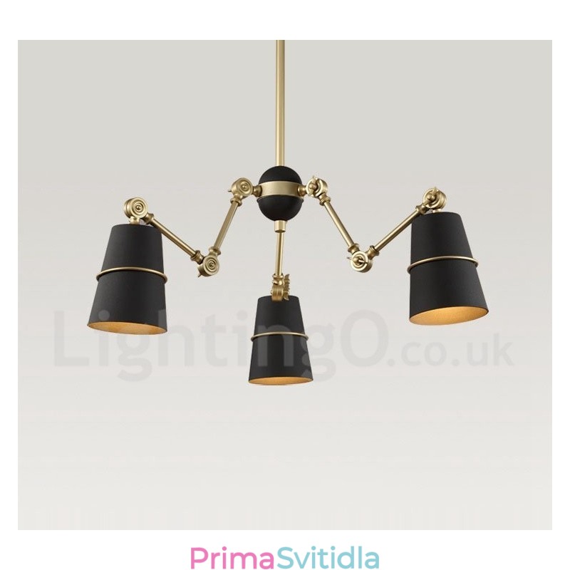 3 Lehká moderní současná lustrová lampa Light
