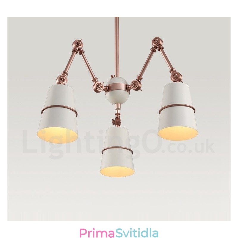 3 Lehká moderní současná lustrová lampa Light