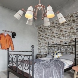 6 lustrové svítidlo se světlem v moderním současném stylu