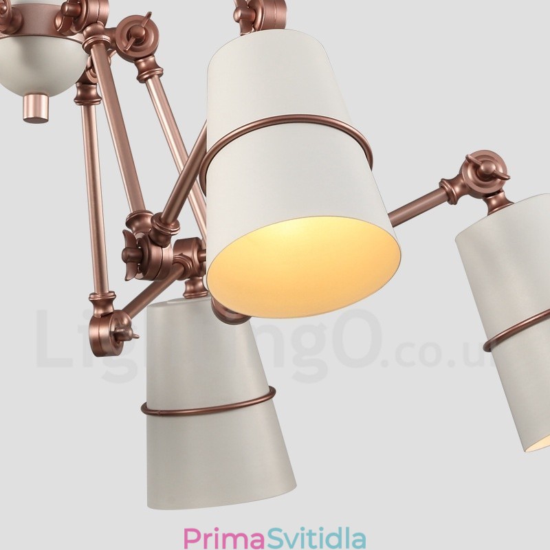 6 lustrové svítidlo se světlem v moderním současném stylu