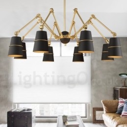 8 Lehká moderní současná lustrová lampa Light