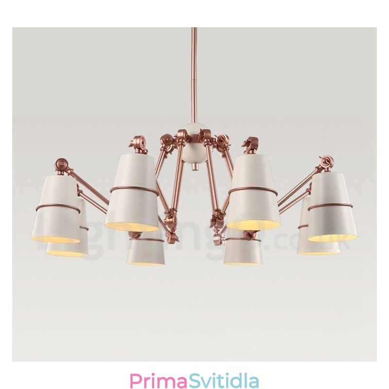 8 Lehká moderní současná lustrová lampa Light