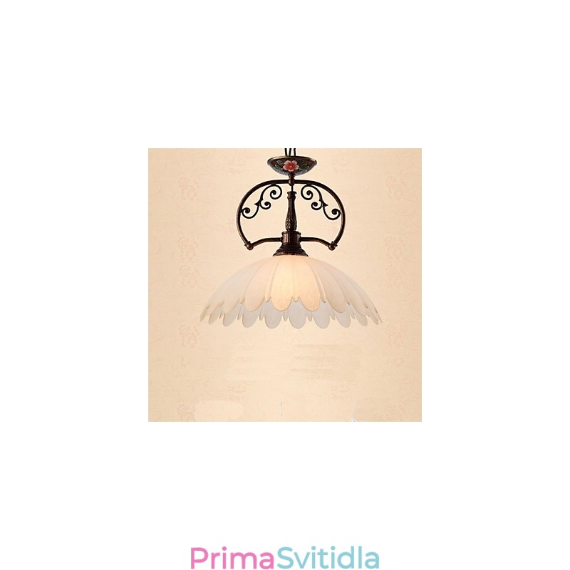 Retro ručně malované umění závěsné lampy osvětlení lampy