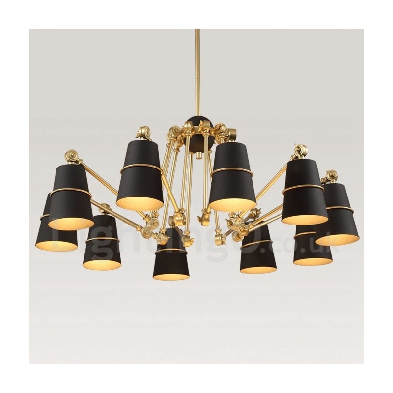 10 světelná lustrová lampa se světlem v moderním současném stylu