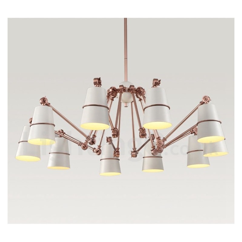 10 světelná lustrová lampa se světlem v moderním současném stylu