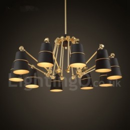 10 světelná lustrová lampa se světlem v moderním současném stylu