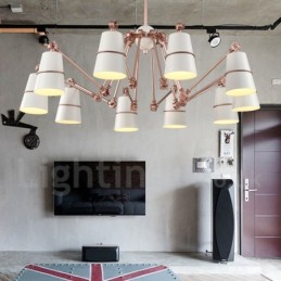 10 světelná lustrová lampa se světlem v moderním současném stylu