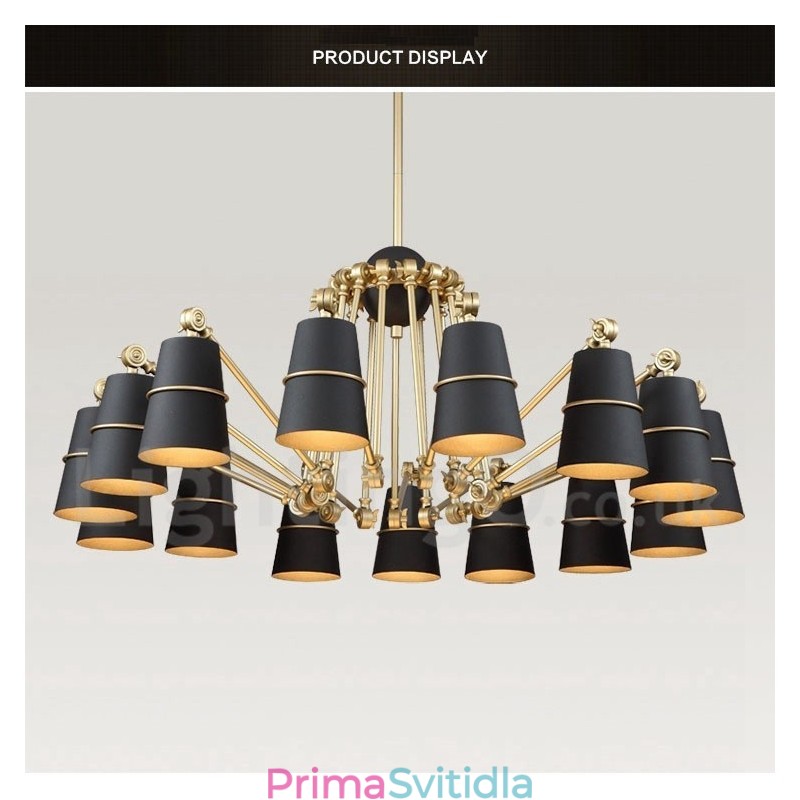 15 Lehká moderní současná lustrová lampa Light