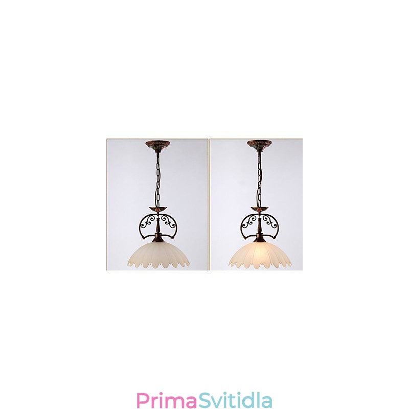 Retro ručně malované umění závěsné lampy osvětlení lampy