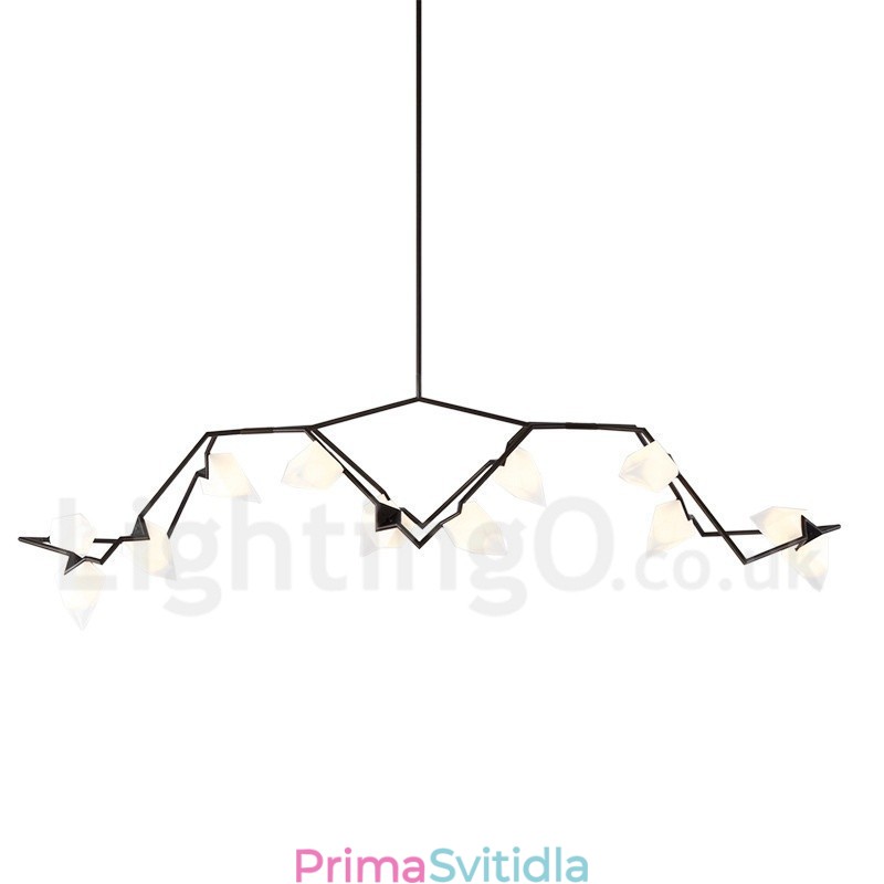 Moderní současná lustrová lampa s 8 světly