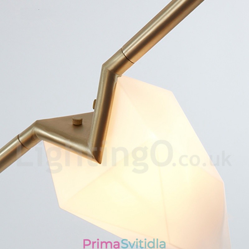 Moderní současná lustrová lampa s 8 světly