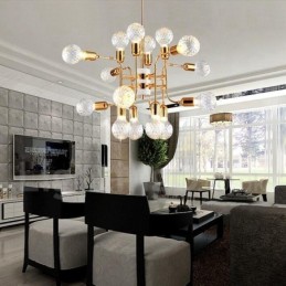 4patrová moderní současná 16 světelná lustrová lampa